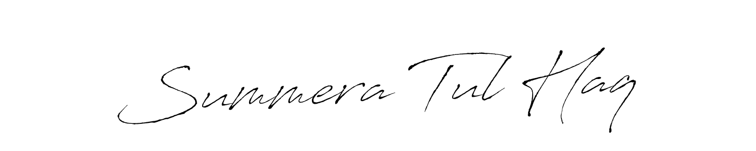 Also You can easily find your signature by using the search form. We will create Summera Tul Haq name handwritten signature images for you free of cost using Antro_Vectra sign style. Summera Tul Haq signature style 6 images and pictures png
