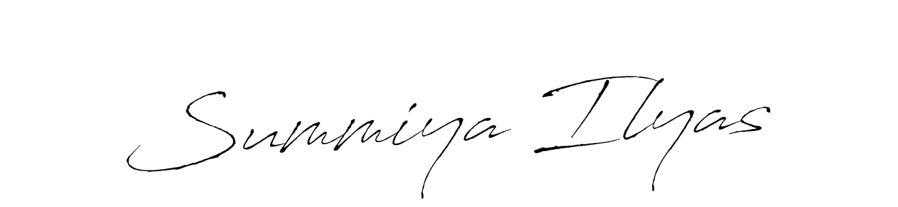 Also we have Summiya Ilyas name is the best signature style. Create professional handwritten signature collection using Antro_Vectra autograph style. Summiya Ilyas signature style 6 images and pictures png