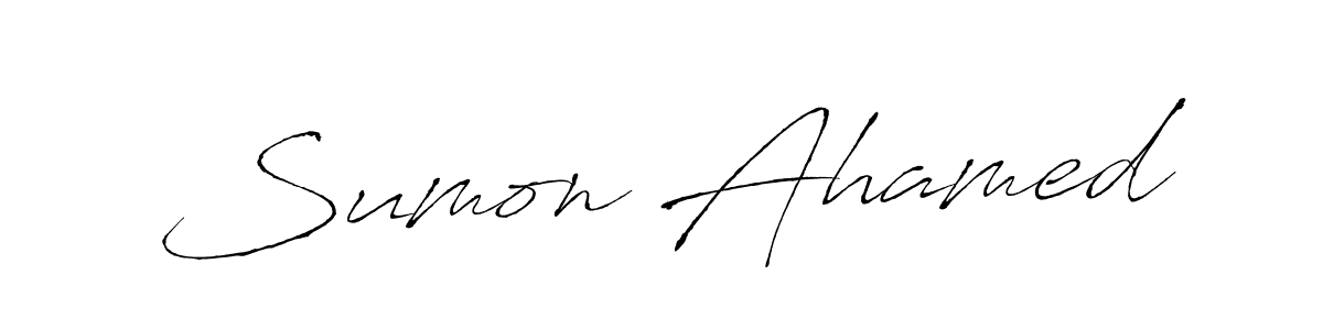 if you are searching for the best signature style for your name Sumon Ahamed. so please give up your signature search. here we have designed multiple signature styles  using Antro_Vectra. Sumon Ahamed signature style 6 images and pictures png
