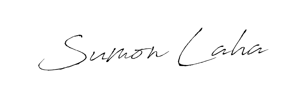 Sumon Laha stylish signature style. Best Handwritten Sign (Antro_Vectra) for my name. Handwritten Signature Collection Ideas for my name Sumon Laha. Sumon Laha signature style 6 images and pictures png