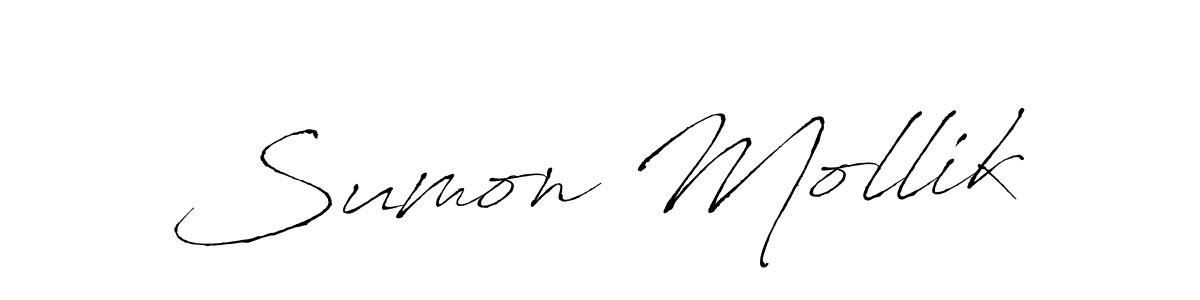 Design your own signature with our free online signature maker. With this signature software, you can create a handwritten (Antro_Vectra) signature for name Sumon Mollik. Sumon Mollik signature style 6 images and pictures png