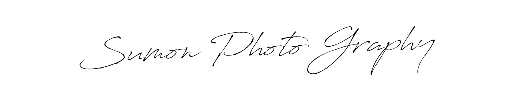 Also we have Sumon Photo Graphy name is the best signature style. Create professional handwritten signature collection using Antro_Vectra autograph style. Sumon Photo Graphy signature style 6 images and pictures png
