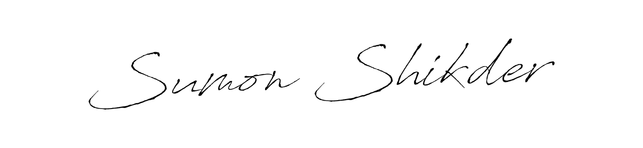 You should practise on your own different ways (Antro_Vectra) to write your name (Sumon Shikder) in signature. don't let someone else do it for you. Sumon Shikder signature style 6 images and pictures png