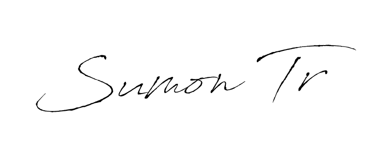 Design your own signature with our free online signature maker. With this signature software, you can create a handwritten (Antro_Vectra) signature for name Sumon Tr. Sumon Tr signature style 6 images and pictures png