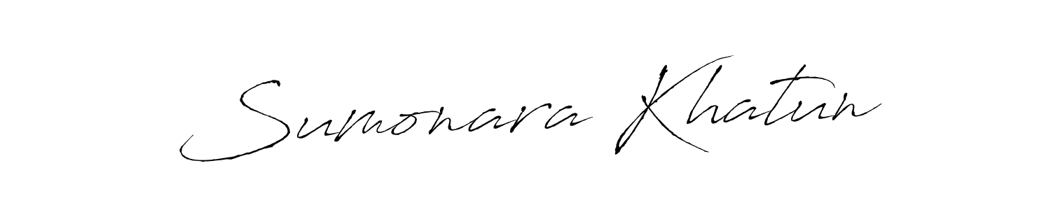 Antro_Vectra is a professional signature style that is perfect for those who want to add a touch of class to their signature. It is also a great choice for those who want to make their signature more unique. Get Sumonara Khatun name to fancy signature for free. Sumonara Khatun signature style 6 images and pictures png