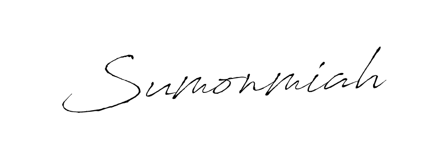 Also You can easily find your signature by using the search form. We will create Sumonmiah name handwritten signature images for you free of cost using Antro_Vectra sign style. Sumonmiah signature style 6 images and pictures png