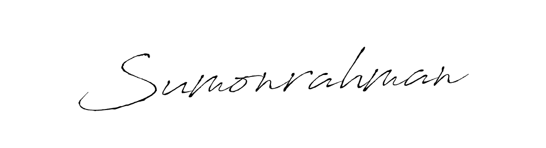 Antro_Vectra is a professional signature style that is perfect for those who want to add a touch of class to their signature. It is also a great choice for those who want to make their signature more unique. Get Sumonrahman name to fancy signature for free. Sumonrahman signature style 6 images and pictures png