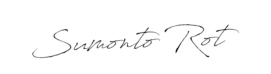 Create a beautiful signature design for name Sumonto Rot. With this signature (Antro_Vectra) fonts, you can make a handwritten signature for free. Sumonto Rot signature style 6 images and pictures png