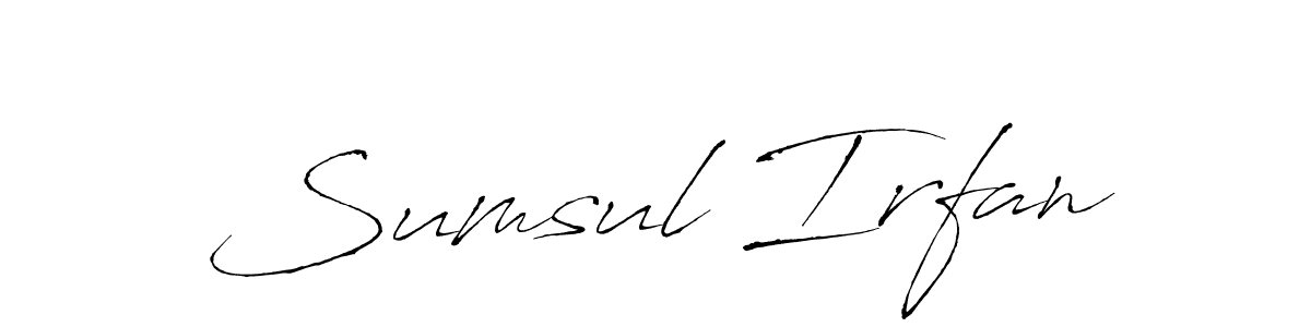 Also we have Sumsul Irfan name is the best signature style. Create professional handwritten signature collection using Antro_Vectra autograph style. Sumsul Irfan signature style 6 images and pictures png
