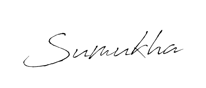 Make a beautiful signature design for name Sumukha. With this signature (Antro_Vectra) style, you can create a handwritten signature for free. Sumukha signature style 6 images and pictures png