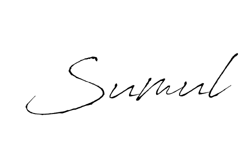 if you are searching for the best signature style for your name Sumul. so please give up your signature search. here we have designed multiple signature styles  using Antro_Vectra. Sumul signature style 6 images and pictures png