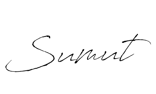 You should practise on your own different ways (Antro_Vectra) to write your name (Sumut) in signature. don't let someone else do it for you. Sumut signature style 6 images and pictures png