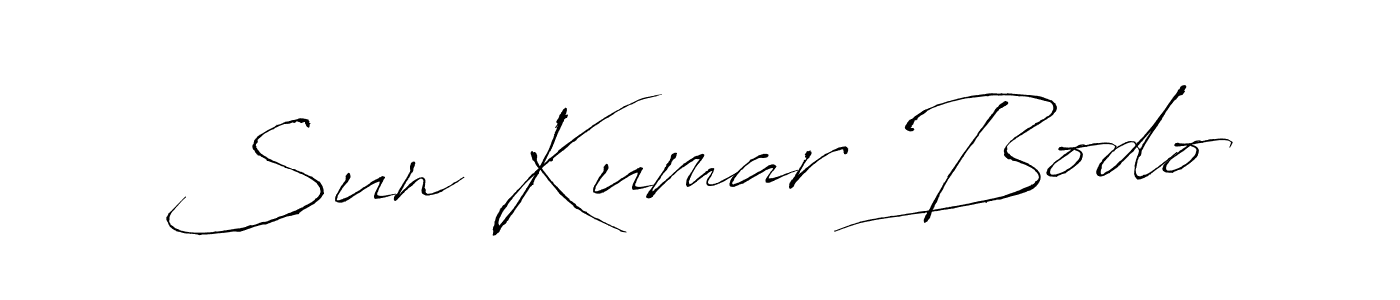 How to make Sun Kumar Bodo signature? Antro_Vectra is a professional autograph style. Create handwritten signature for Sun Kumar Bodo name. Sun Kumar Bodo signature style 6 images and pictures png