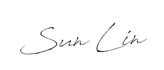 How to make Sun Lin signature? Antro_Vectra is a professional autograph style. Create handwritten signature for Sun Lin name. Sun Lin signature style 6 images and pictures png