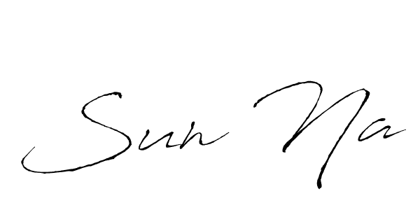 How to make Sun Na signature? Antro_Vectra is a professional autograph style. Create handwritten signature for Sun Na name. Sun Na signature style 6 images and pictures png