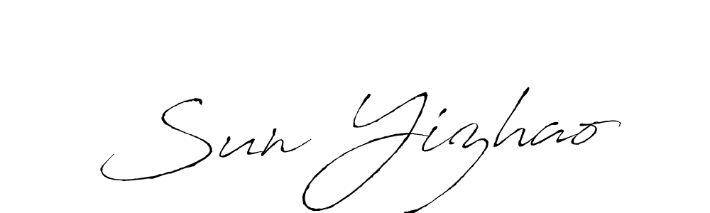 Sun Yizhao stylish signature style. Best Handwritten Sign (Antro_Vectra) for my name. Handwritten Signature Collection Ideas for my name Sun Yizhao. Sun Yizhao signature style 6 images and pictures png