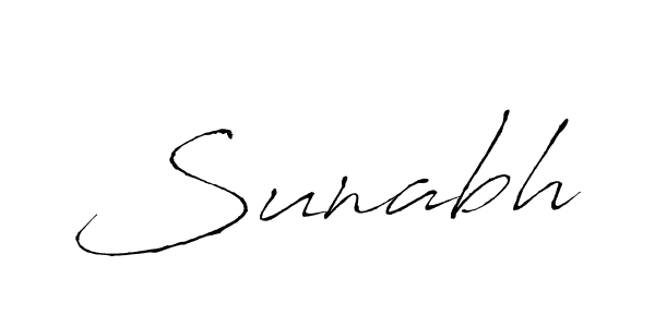 Design your own signature with our free online signature maker. With this signature software, you can create a handwritten (Antro_Vectra) signature for name Sunabh. Sunabh signature style 6 images and pictures png