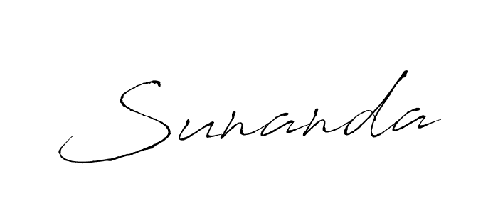 You should practise on your own different ways (Antro_Vectra) to write your name (Sunanda) in signature. don't let someone else do it for you. Sunanda signature style 6 images and pictures png