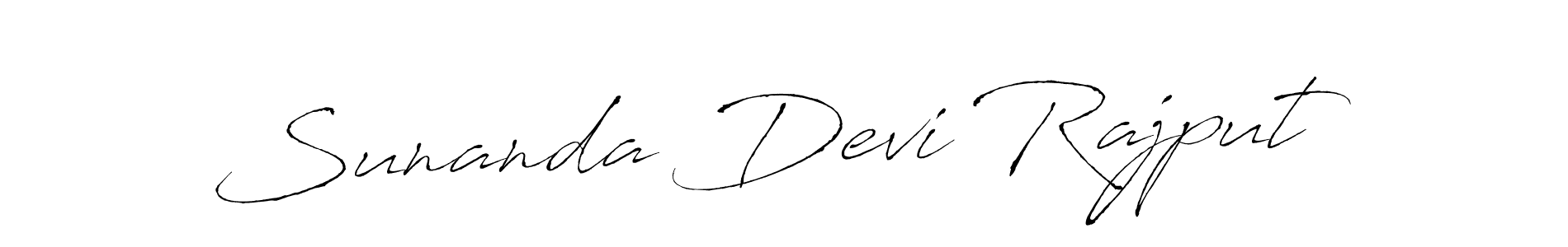 This is the best signature style for the Sunanda Devi Rajput name. Also you like these signature font (Antro_Vectra). Mix name signature. Sunanda Devi Rajput signature style 6 images and pictures png