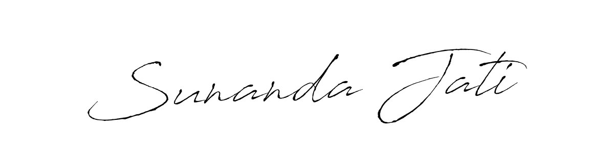 Antro_Vectra is a professional signature style that is perfect for those who want to add a touch of class to their signature. It is also a great choice for those who want to make their signature more unique. Get Sunanda Jati name to fancy signature for free. Sunanda Jati signature style 6 images and pictures png