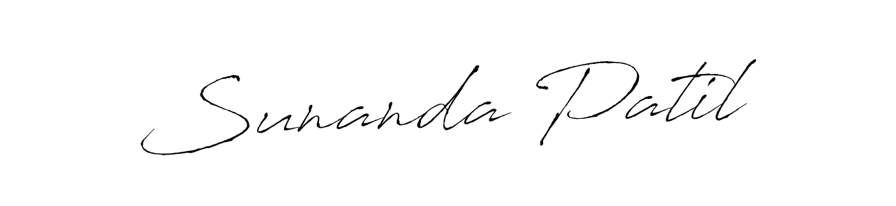 This is the best signature style for the Sunanda Patil name. Also you like these signature font (Antro_Vectra). Mix name signature. Sunanda Patil signature style 6 images and pictures png