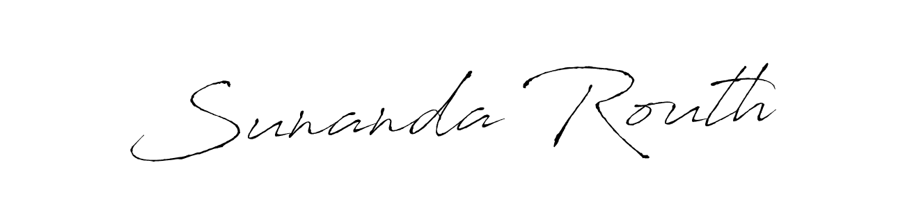 Use a signature maker to create a handwritten signature online. With this signature software, you can design (Antro_Vectra) your own signature for name Sunanda Routh. Sunanda Routh signature style 6 images and pictures png