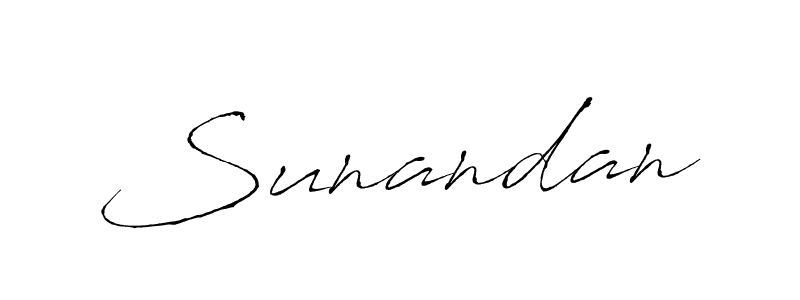Create a beautiful signature design for name Sunandan. With this signature (Antro_Vectra) fonts, you can make a handwritten signature for free. Sunandan signature style 6 images and pictures png