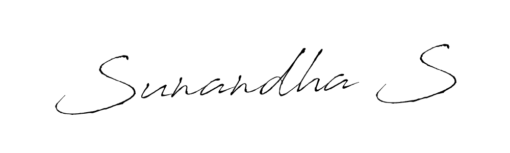 Make a beautiful signature design for name Sunandha S. Use this online signature maker to create a handwritten signature for free. Sunandha S signature style 6 images and pictures png