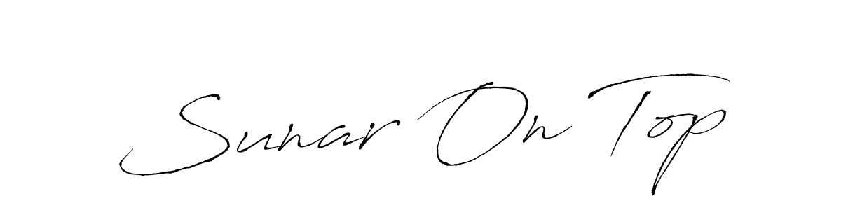 if you are searching for the best signature style for your name Sunar On Top. so please give up your signature search. here we have designed multiple signature styles  using Antro_Vectra. Sunar On Top signature style 6 images and pictures png
