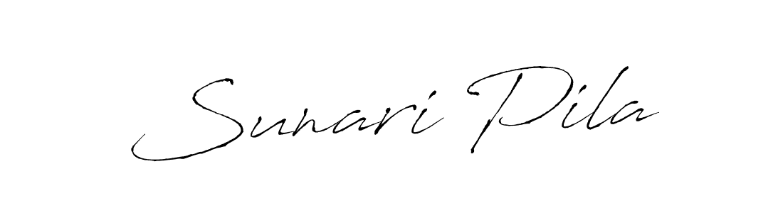This is the best signature style for the Sunari Pila name. Also you like these signature font (Antro_Vectra). Mix name signature. Sunari Pila signature style 6 images and pictures png