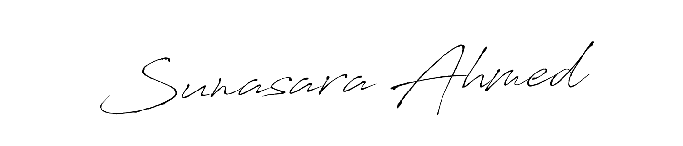 Sunasara Ahmed stylish signature style. Best Handwritten Sign (Antro_Vectra) for my name. Handwritten Signature Collection Ideas for my name Sunasara Ahmed. Sunasara Ahmed signature style 6 images and pictures png