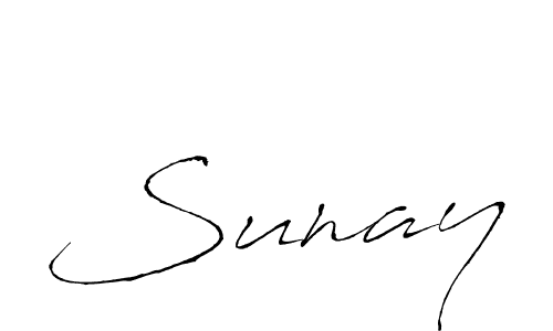 How to make Sunay name signature. Use Antro_Vectra style for creating short signs online. This is the latest handwritten sign. Sunay signature style 6 images and pictures png