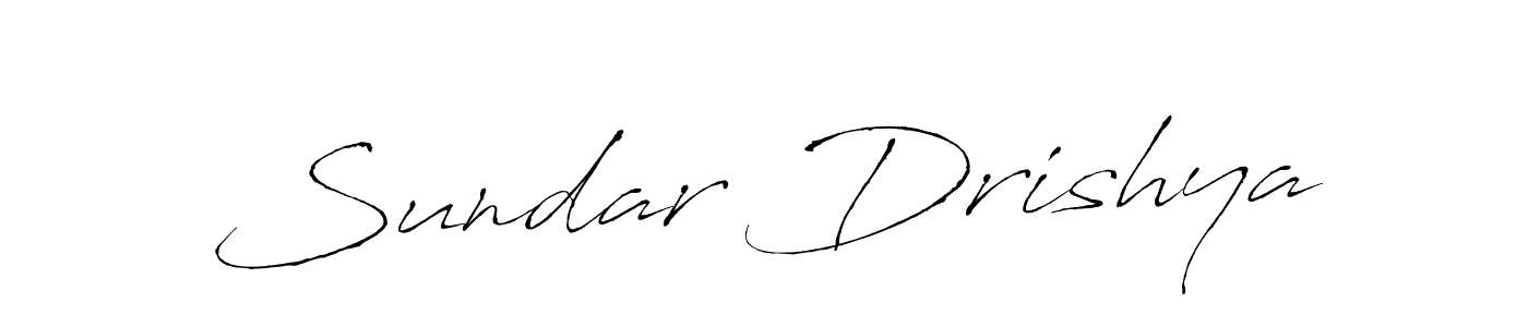 Sundar Drishya stylish signature style. Best Handwritten Sign (Antro_Vectra) for my name. Handwritten Signature Collection Ideas for my name Sundar Drishya. Sundar Drishya signature style 6 images and pictures png