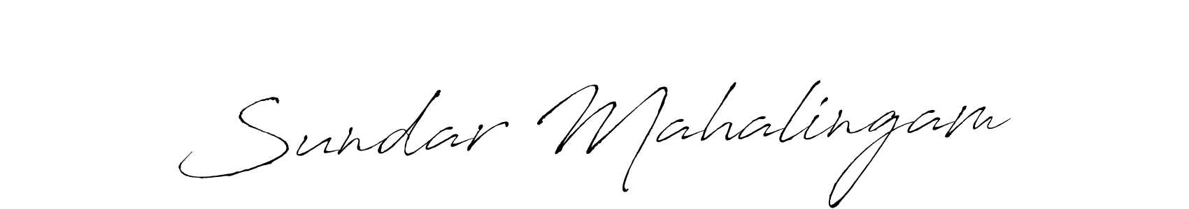Make a beautiful signature design for name Sundar Mahalingam. With this signature (Antro_Vectra) style, you can create a handwritten signature for free. Sundar Mahalingam signature style 6 images and pictures png