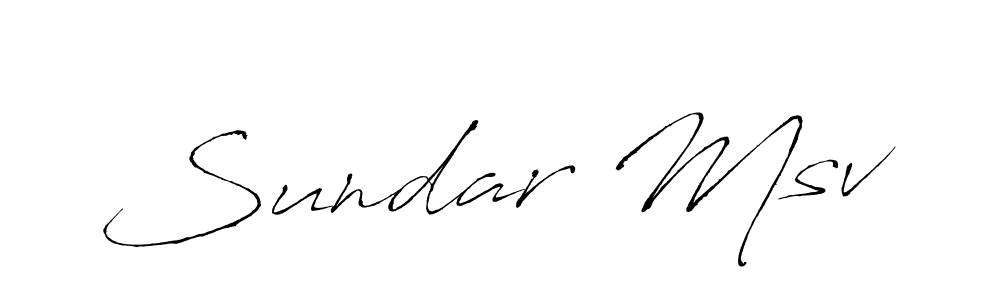 Use a signature maker to create a handwritten signature online. With this signature software, you can design (Antro_Vectra) your own signature for name Sundar Msv. Sundar Msv signature style 6 images and pictures png