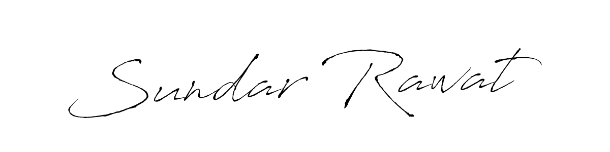 Make a beautiful signature design for name Sundar Rawat. With this signature (Antro_Vectra) style, you can create a handwritten signature for free. Sundar Rawat signature style 6 images and pictures png