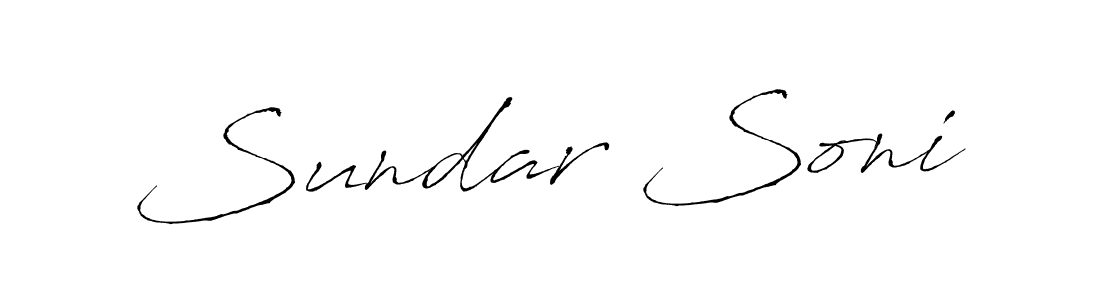 Also we have Sundar Soni name is the best signature style. Create professional handwritten signature collection using Antro_Vectra autograph style. Sundar Soni signature style 6 images and pictures png