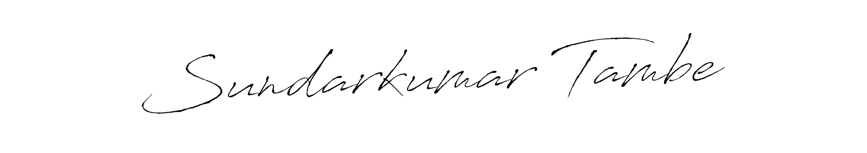 How to make Sundarkumar Tambe signature? Antro_Vectra is a professional autograph style. Create handwritten signature for Sundarkumar Tambe name. Sundarkumar Tambe signature style 6 images and pictures png