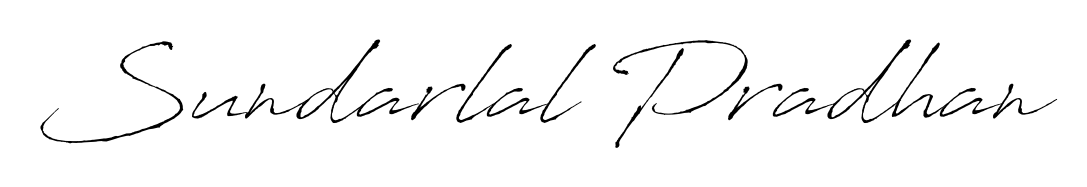 Designed for modern professionals: Sundarlal Pradhan name signature crafted with Antro_Vectra script. Ready for digital PDF workflows. Sundarlal Pradhan signature style 6 images and pictures png