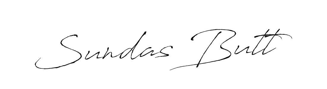 Design your own signature with our free online signature maker. With this signature software, you can create a handwritten (Antro_Vectra) signature for name Sundas Butt. Sundas Butt signature style 6 images and pictures png