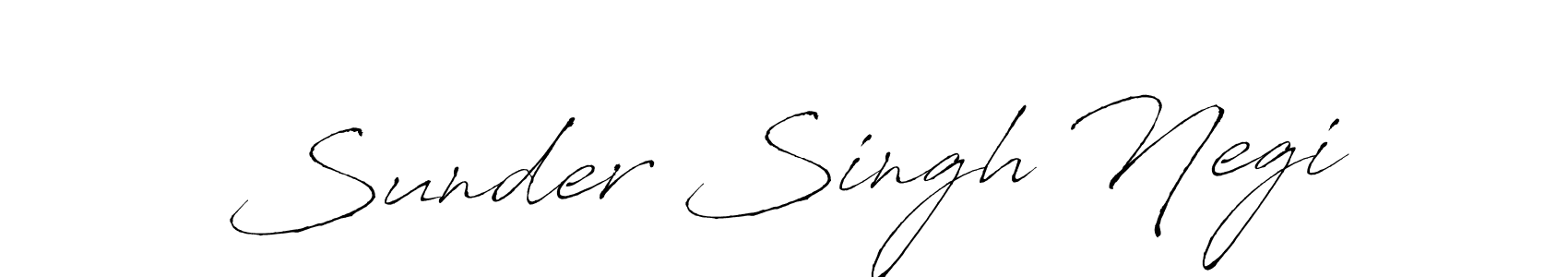 Antro_Vectra is a professional signature style that is perfect for those who want to add a touch of class to their signature. It is also a great choice for those who want to make their signature more unique. Get Sunder Singh Negi name to fancy signature for free. Sunder Singh Negi signature style 6 images and pictures png