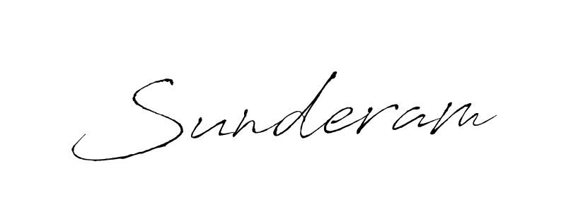 Sunderam stylish signature style. Best Handwritten Sign (Antro_Vectra) for my name. Handwritten Signature Collection Ideas for my name Sunderam. Sunderam signature style 6 images and pictures png