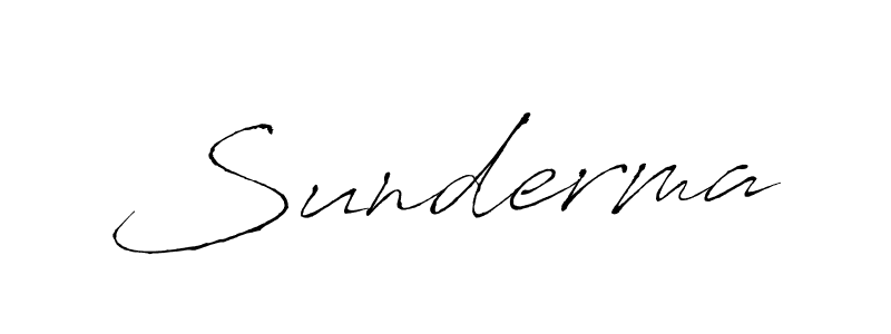 Sunderma stylish signature style. Best Handwritten Sign (Antro_Vectra) for my name. Handwritten Signature Collection Ideas for my name Sunderma. Sunderma signature style 6 images and pictures png