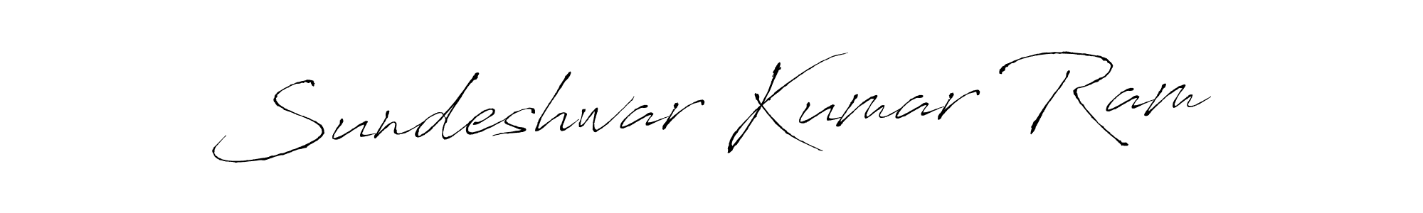 Create a beautiful signature design for name Sundeshwar Kumar Ram. With this signature (Antro_Vectra) fonts, you can make a handwritten signature for free. Sundeshwar Kumar Ram signature style 6 images and pictures png