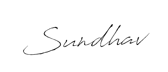 How to make Sundhav name signature. Use Antro_Vectra style for creating short signs online. This is the latest handwritten sign. Sundhav signature style 6 images and pictures png