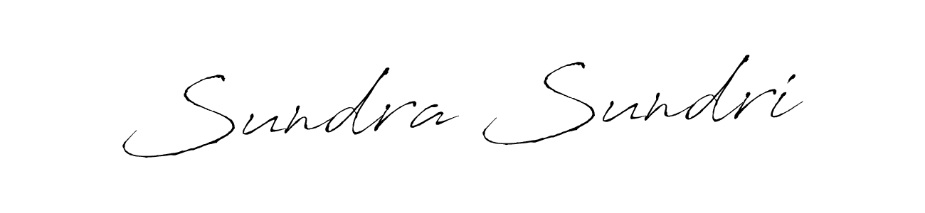 Design your own signature with our free online signature maker. With this signature software, you can create a handwritten (Antro_Vectra) signature for name Sundra Sundri. Sundra Sundri signature style 6 images and pictures png