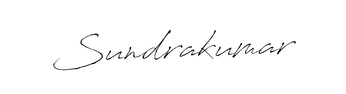 How to make Sundrakumar signature? Antro_Vectra is a professional autograph style. Create handwritten signature for Sundrakumar name. Sundrakumar signature style 6 images and pictures png