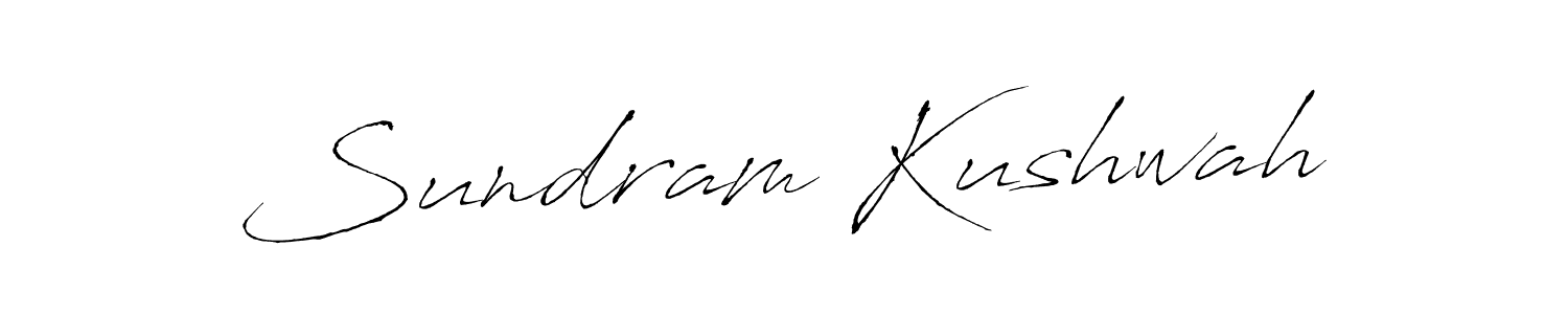 Sundram Kushwah stylish signature style. Best Handwritten Sign (Antro_Vectra) for my name. Handwritten Signature Collection Ideas for my name Sundram Kushwah. Sundram Kushwah signature style 6 images and pictures png