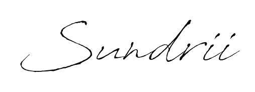 It looks like you need a new signature style for name Sundrii. Design unique handwritten (Antro_Vectra) signature with our free signature maker in just a few clicks. Sundrii signature style 6 images and pictures png
