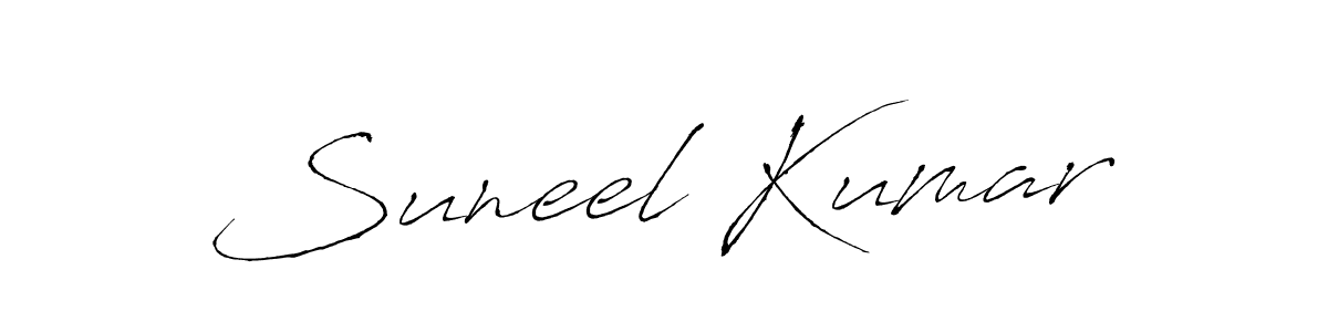 Create a beautiful signature design for name Suneel Kumar. With this signature (Antro_Vectra) fonts, you can make a handwritten signature for free. Suneel Kumar signature style 6 images and pictures png